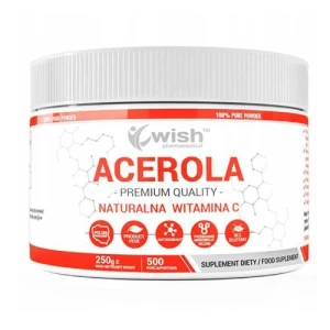 Acerola w proszku (naturalna witamina C z aceroli), 250 g, Wish