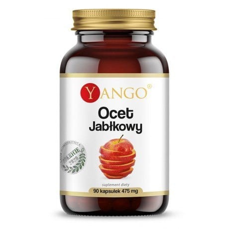 Ocet jabłkowy, 90 kapsułek wege, Yango