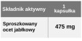 Ocet jabłkowy, 90 kapsułek wege, Yango