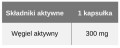 Węgiel aktywny z kokosa 300 mg, 100 kapsułek, Aliness
