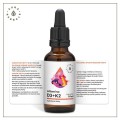 Witamina K2 (90 mcg) i D3 (2000 IU) w kroplach, Aura Herbals, 30 ml